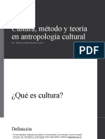Cultura, Método y Teoría en Antropología Cultural