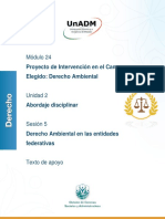 Módulo 24: Proyecto de Intervención en El Campo Elegido: Derecho Ambiental