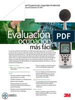 Catálogo 3M Decibelimetro Sound Examiner SE-402 Medex PDF