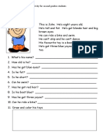 Reading Comprehension Activity For Second Graders Students: Date: August 31 2020