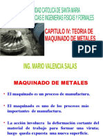 Capitulo Iv Teoria de Maquinado de Metales Procesos de Manufactura I