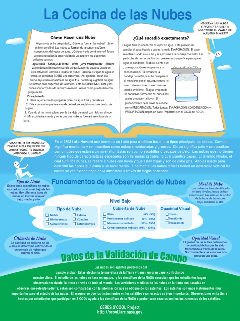 Reverso Carta de Nubes NASA en Español PDF | PDF | Nube | Evaporación