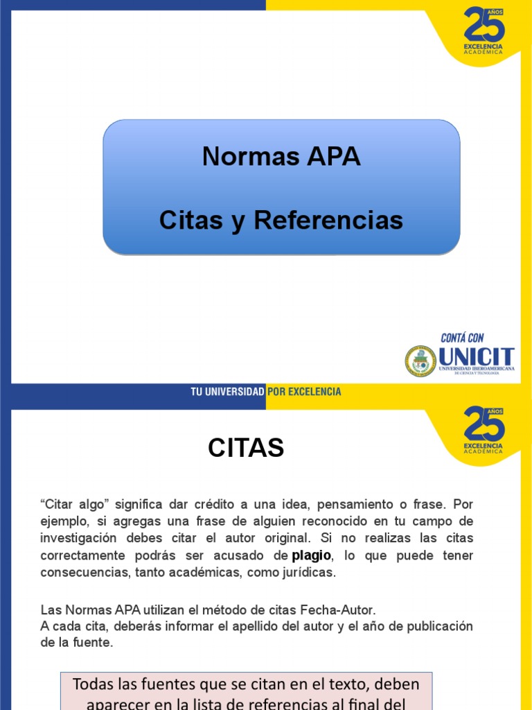 Normas APA - Citas y Referencias | PDF | Estilo apa | Publicación, image size:768x1024