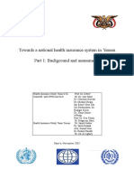 Towards A National Health Insurance System in Yemen Part 1: Background and Assessments
