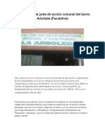 Funciones de la junta de acción comunal del barrio Arboleda