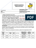 Informe de Gestión de Servicio Auditable de Manejo de Plagas.