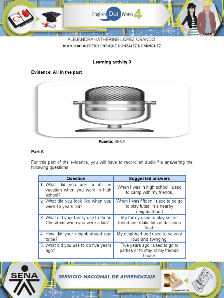Past Events and Personal Narratives | PDF | Language Arts & Discipline ...