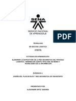 Evidencia 4 Diseño del plan de ruta y red geográfica de transporte