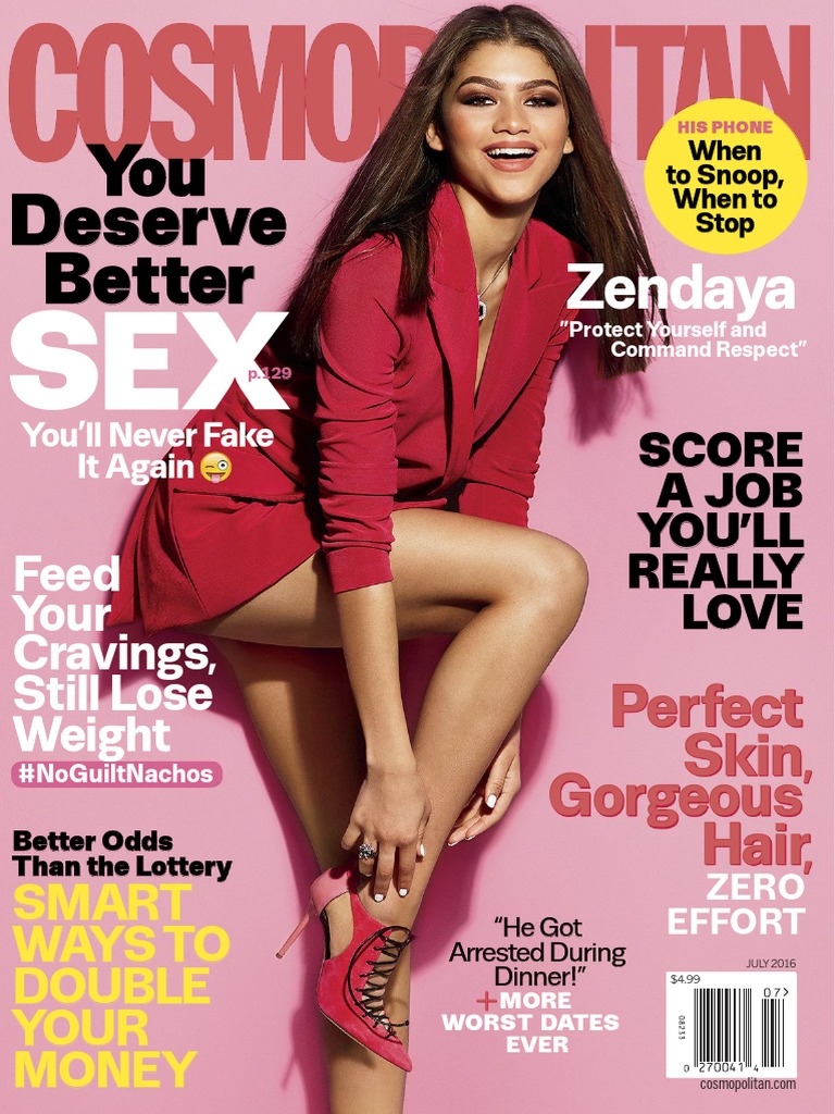 Zendaya Booty Porn - Cosmopolitan USA - July 2016 PDF | PDF | Cosmetics