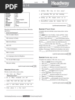 Progress Test 1 Units 1 - 6: Exercise 1 Personal Information