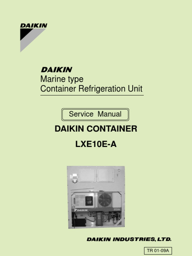 Daikin Container LXE10EA Alarm List PDF PDF Manufactured Goods
