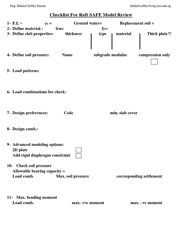 Raft SAFE Model Review Checklist | PDF | Technology & Engineering