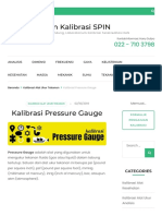 Kalibrasi Pressure Gauge Laboratorium Kalibrasi