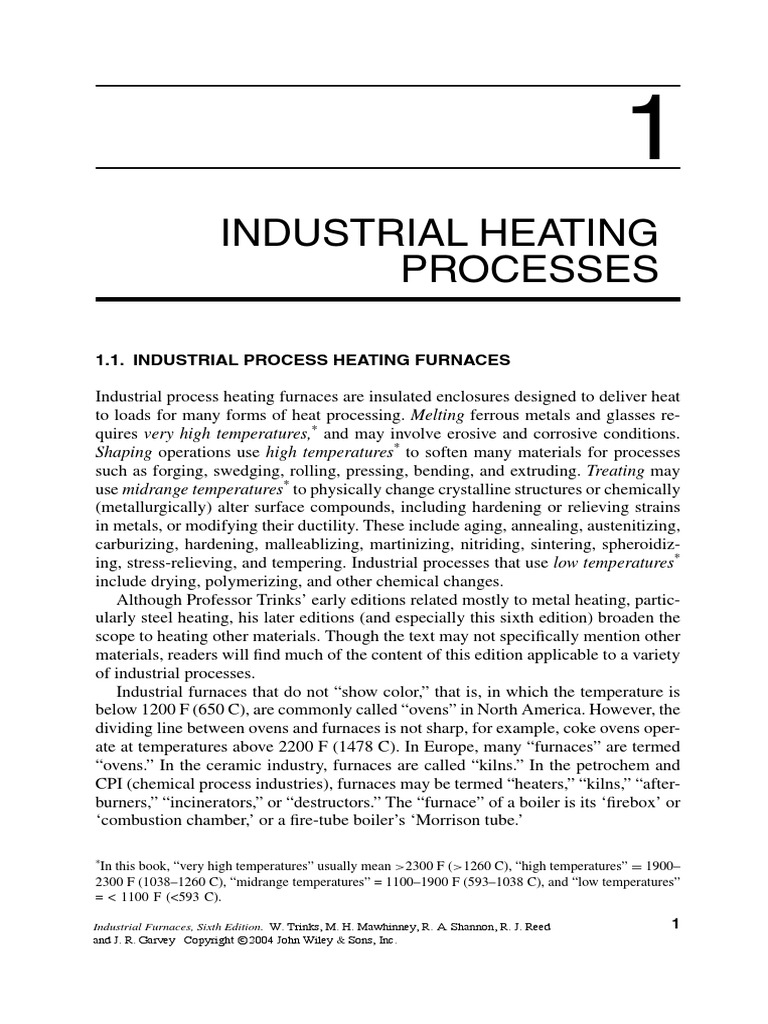 Industrial Heating Processes | PDF | Furnace | Steel