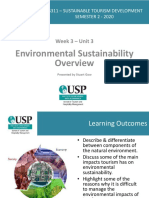 LECTURE TS311 Week 3 - Sustainable Tourism Development - Module 2 - Unit 3 Environmental Sustainability Overview S02-2020 PDF