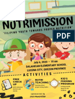 Nutrimission: July 6, 2020 - 10 Am Dalahican Elementary School Lucena City, Quezon PR Ovince