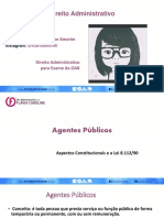  - Administrativo - Agentes públicos (aspectos constitucionais)