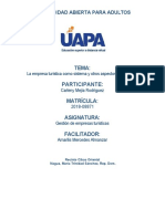 Tarea 2 y 3 de Gestión de Empresas Turísticas