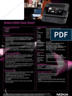 Nokia N900 Data Sheet