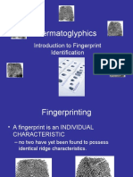 Dermatoglyphics: Introduction To Fingerprint Identification