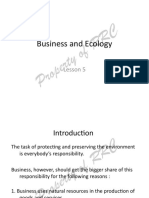 Business and Ecology: Lesson 5