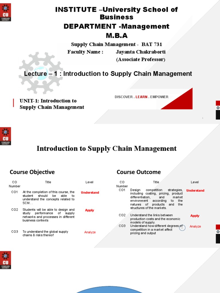 Introduction to Supply Chain Management | PDF | Supply Chain Management ...