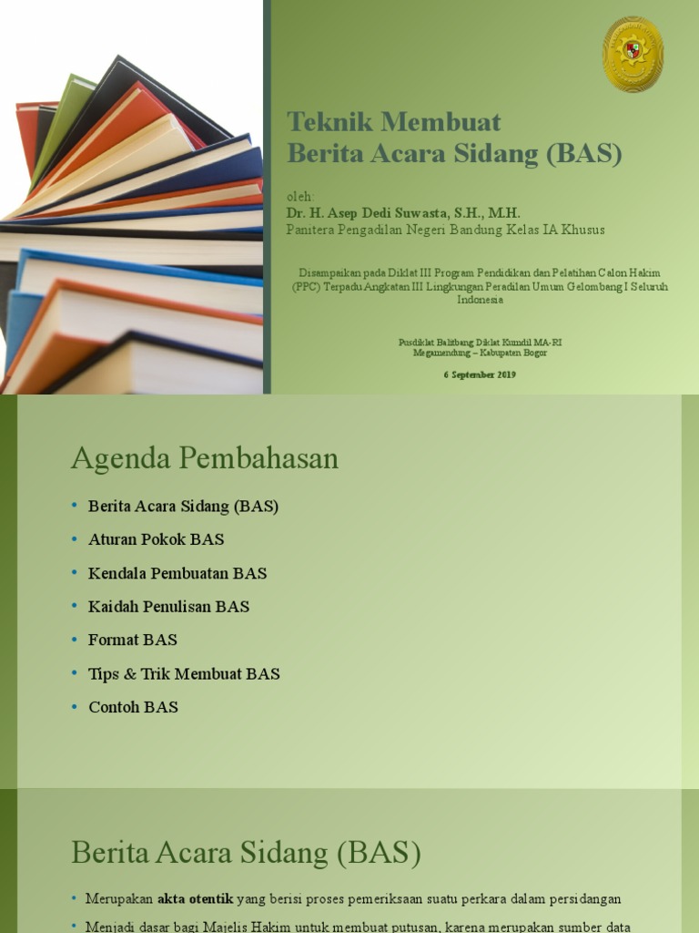 Panduan Penulisan Berita Acara Sidang | PDF