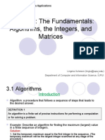 Chapter 3: The Fundamentals: Algorithms, The Integers, and Matrices