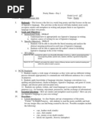 Download Poetry Slams Unit Plan by Aaron Wellman SN47438414 doc pdf