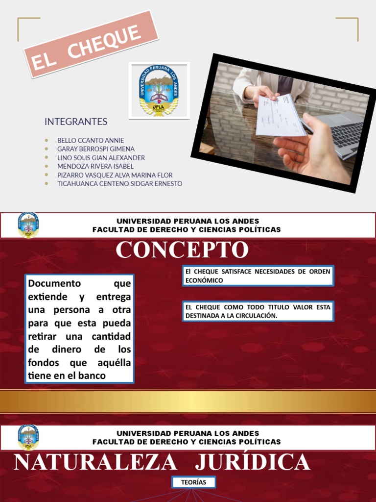 Grupo N°7 - El Cheque | PDF | Cheque | Bancos