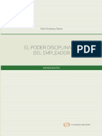 Análisis del poder disciplinario del empleador