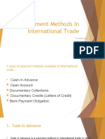Payment Method in International Trade