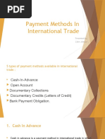 Payment Method in International Trade