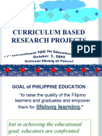 Curriculum Based Research Projects