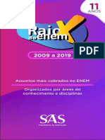 Assuntos mais cobrados no ENEM de 2009 a 2019