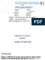 SDD Presentation Design of (Waffle Slab)