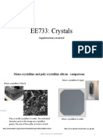 EE733: Crystals: Supplementary Material