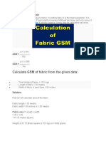 G.S.M Calculation: GSM GSM Cutter