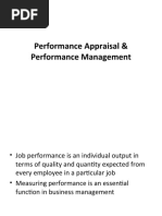 Performance Appraisal & Performance Management