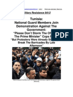 Tunisia:: National Guard Members Join Demonstration Against The Government