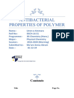 Antibacterial Properties of Polymer