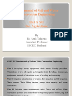Fundamental of Soil and Water Conservation Engineering BSAG 501 Bsc. Agriculture
