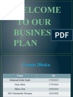 Welcome To Our Business Plan