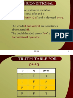 Biconditional Truth Tables Examples