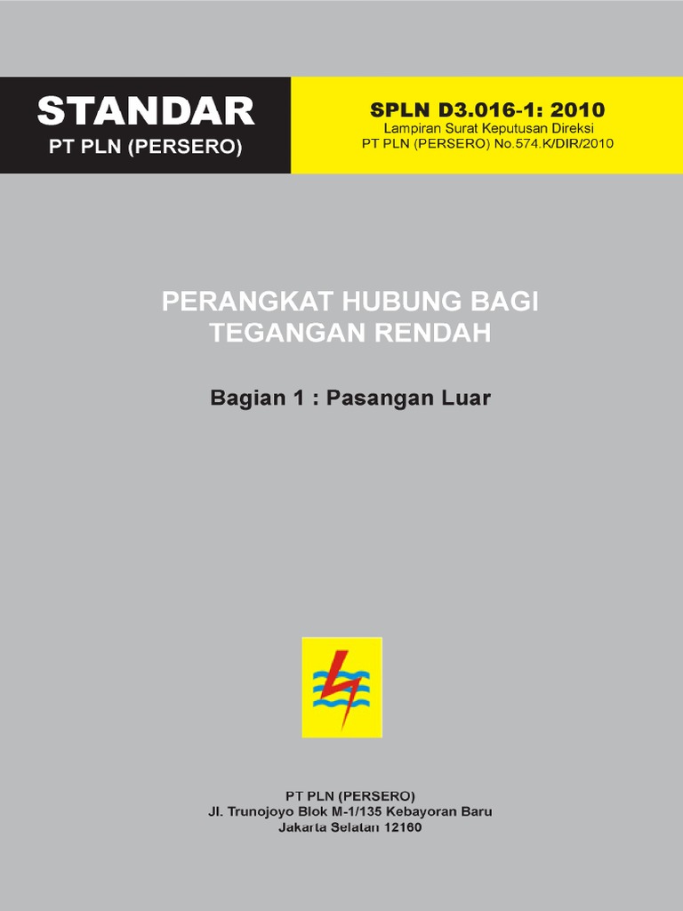SPLN D3 016-1 2010 PDF | PDF