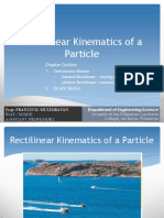 ENSC 12 Rectilinear Kinematics of A Particle PDF