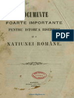 Documente Foarte Importante Pentru Istori’a Bisericei Şi a Naţiunei Române