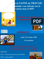 Sante Au Travail de Carcassonne: L'association de Vous Informe Sur La Prévention Dans Le BTP