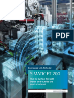 Simatic Et 200: The I/O System For Both Inside and Outside The Control Cabinet