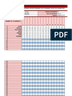 Test Item Analysis: Name of Students